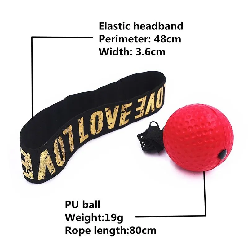 4-In-1 Head-Mounted Boxing Ball Set for Speed Training & Reaction