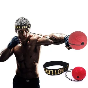 4-In-1 Head-Mounted Boxing Ball Set for Speed Training & Reaction