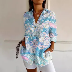 ALINA - FASHIONABLE PRINTED BLOUSE