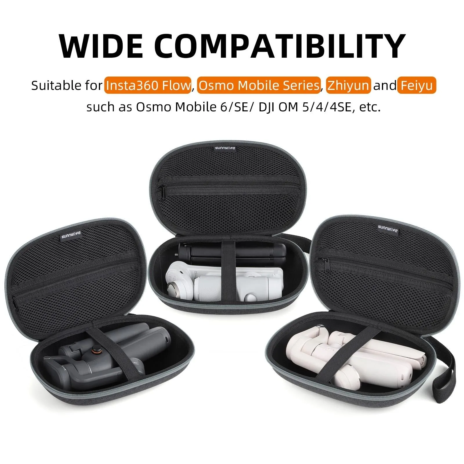 Compact Storage Bag for Insta360 Flow Zhiyun and Feiyu