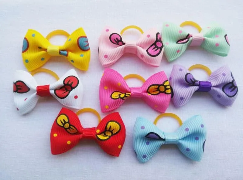 Cute Ribbon Hair Bows for Pets