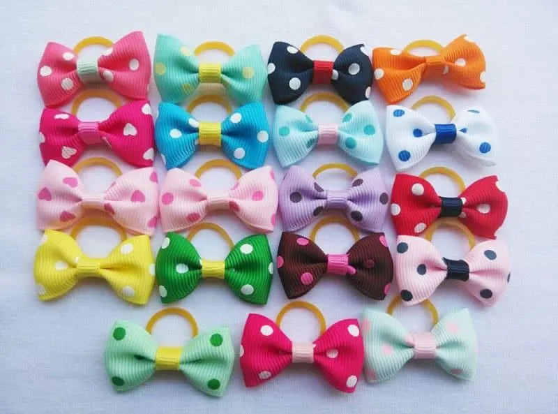 Cute Ribbon Hair Bows for Pets