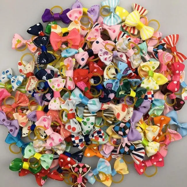 Cute Ribbon Hair Bows for Pets