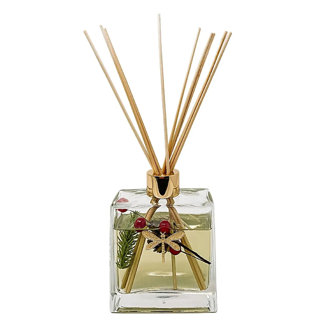 Dragonfly Poinsettia Botanical Diffuser