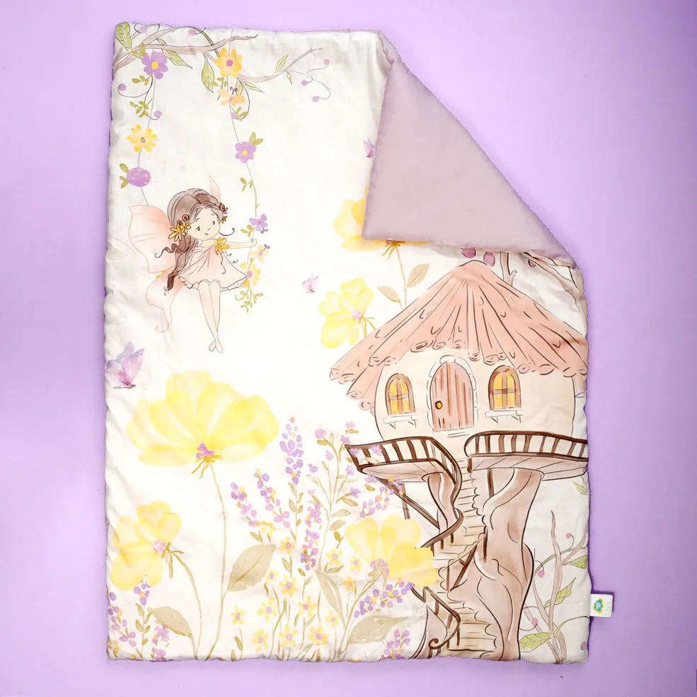 Fancy Fluff 6 PC Organic New Born Bed Set - Pixie Dust