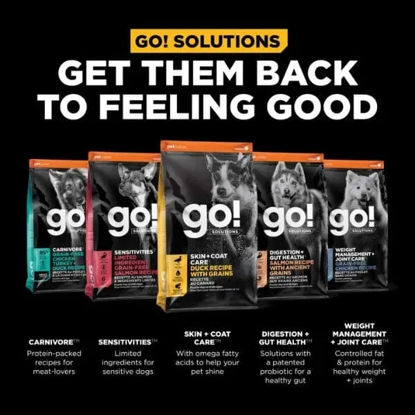 Go! Solutions Skin & Coat Care Duck Recipe with Grains Dry Dog Food