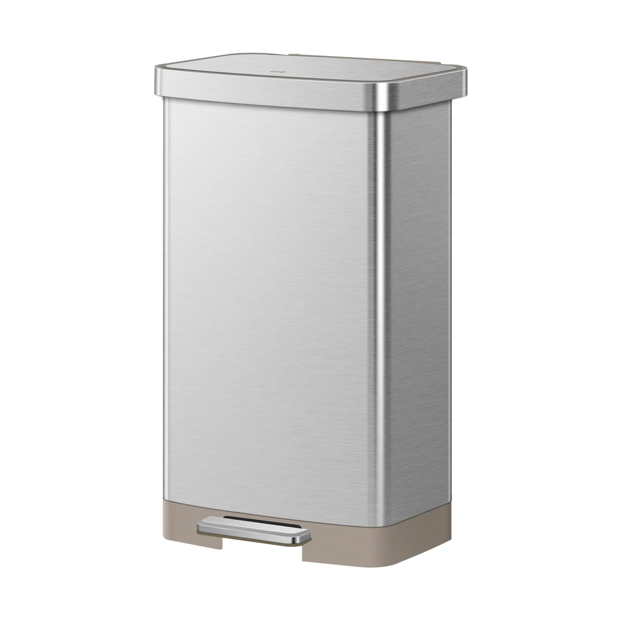 Hudson 75L / 19.8 Gal Step Can with Bag Compartment - Stainless Steel