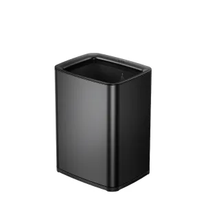 Laguna 2.6 Gallon/10L Open Top Trash Can with Removable Inner Basket,Matte Black