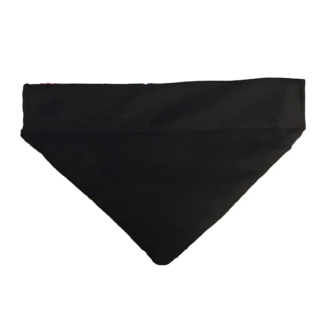 LARGE BLACK SARAPE DOG BANDANA 15