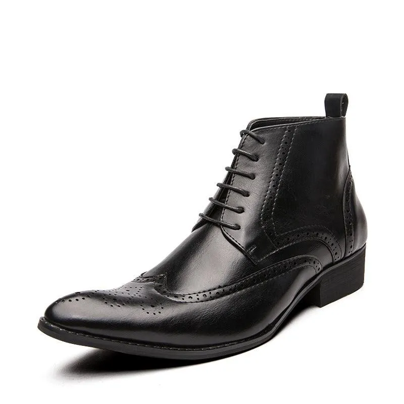 Men's fashionable patterned Martin boots