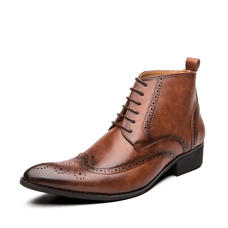 Men's fashionable patterned Martin boots
