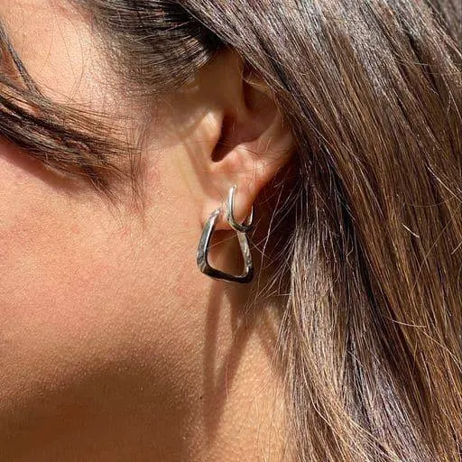 THE BAILEY HOOP  - sterling silver