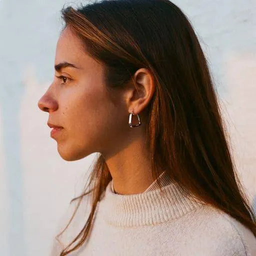THE BAILEY HOOP  - sterling silver