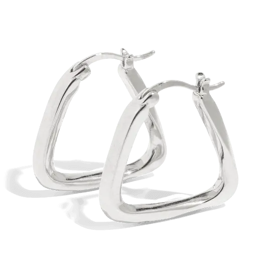 THE BAILEY HOOP  - sterling silver